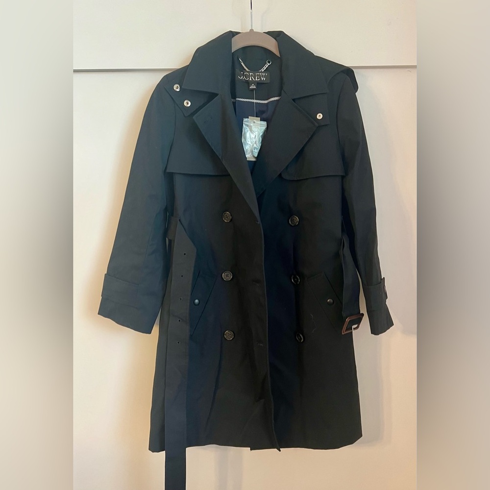 NWT J. Crew Women’s Petite New Icon Trench Coat - Picture 2 of 5